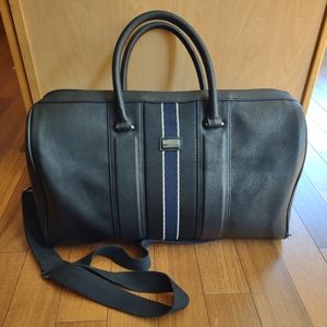 Ted Baker London Black Leather Duffle Bag